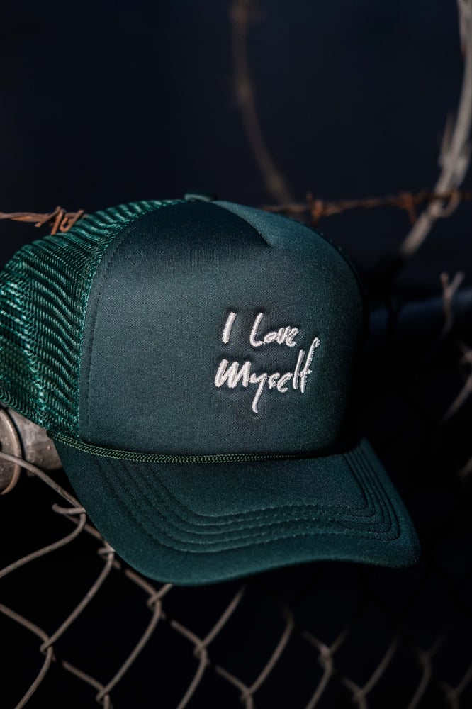 Image of Forest Green ILoveMyself Trucker Hat