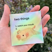 watch your mouth sticker