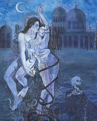 Image 1 of Let The Devil In Original Watercolor 