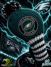 Image 1 of Philadelphia Eagles custom Golf Club Cover hand knit logo NFL fan  gift-a3481aec