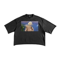 Image 1 of Black Scrambled Porn French Terry Tee