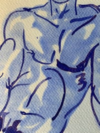 Image 3 of Watercolour ~ Blue Boys XXXVI