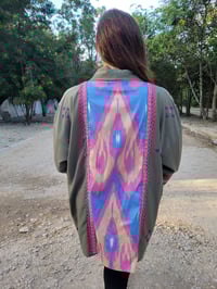 Image 5 of Green Ikat Kimono