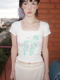 Image 1 of ♫• ℜ3𝔫 + 𝔗3𝔰0𝔯𝔬 ★Clover Dream BABY TEE with SLEeves
