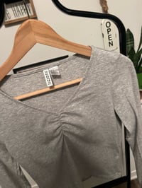 Image 2 of H & M gray top 