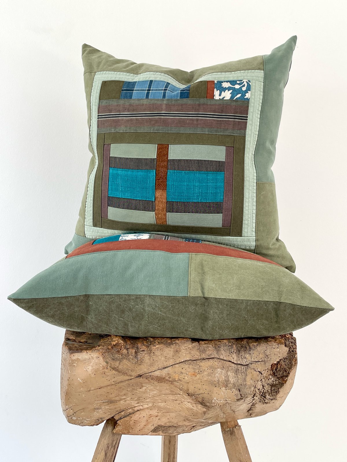 HINOKI FOREST COLLAGE PILLOW - LARGE #2 | Den & Delve Shop