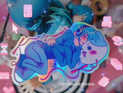 Image of Aoba Dramatical Murder 10cm holographic vinyl sticker 