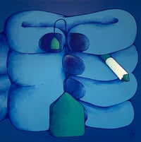 Image 1 of "Cuppa Blues" Painting