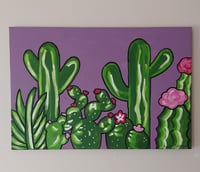 Image 1 of Large Cactus Painting