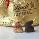 Miniature chocolate Lindt Bunnies 1:12 scale