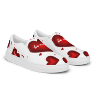 Image 1 of Women’s slip-on Valentines Day canvas shoes