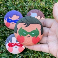 Image 5 of Batfam plush badges (Dick Grayson, Jason Todd, Tim Drake, Damian Wayne)