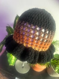 Image 3 of Ruffle Mesh Bucket Hat Multi