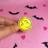 Image 1 of 1.5 Inch Mouse symbol - Matte Gold Plated Finish Pin