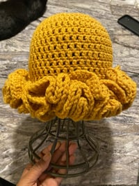 Image 1 of Solid Ruffle Bucket Hat