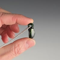 Image 3 of Mini Silver Dichro: Green Leprechaun