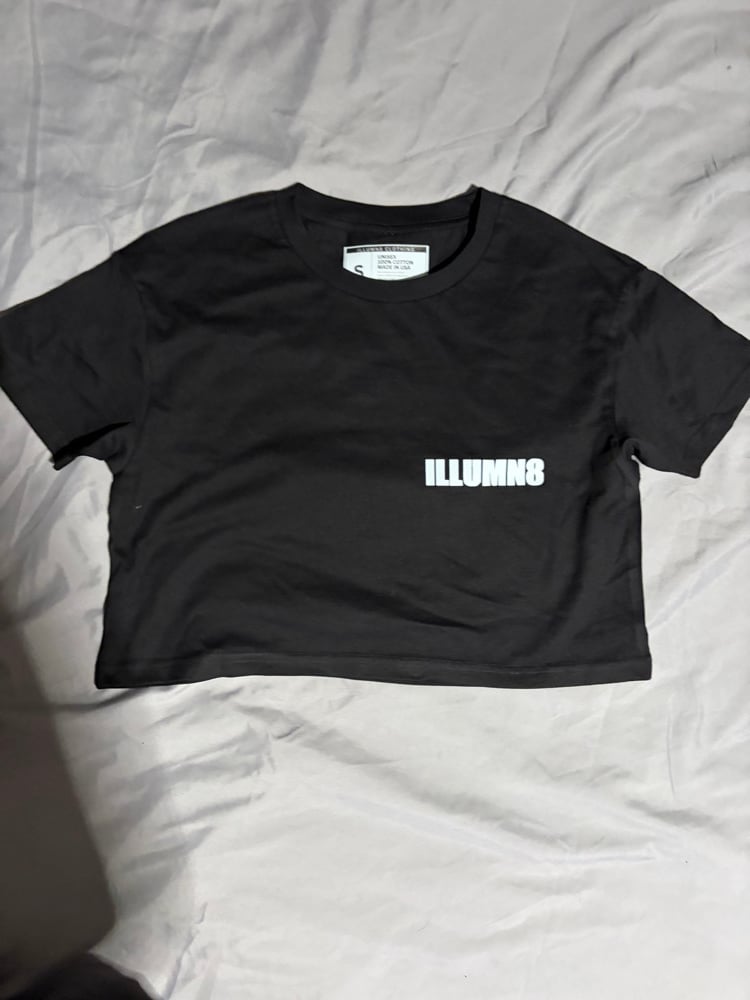 Image of Illumn8 crop top black