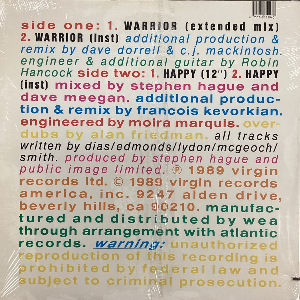 Public Image Ltd. - Warrior