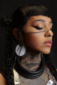 Image 2 of Silver Spike Face Chain
