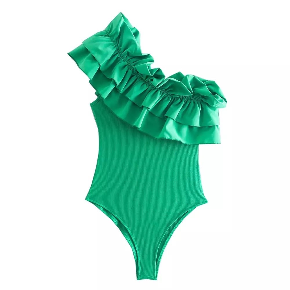 Image of Ruffle Green body 