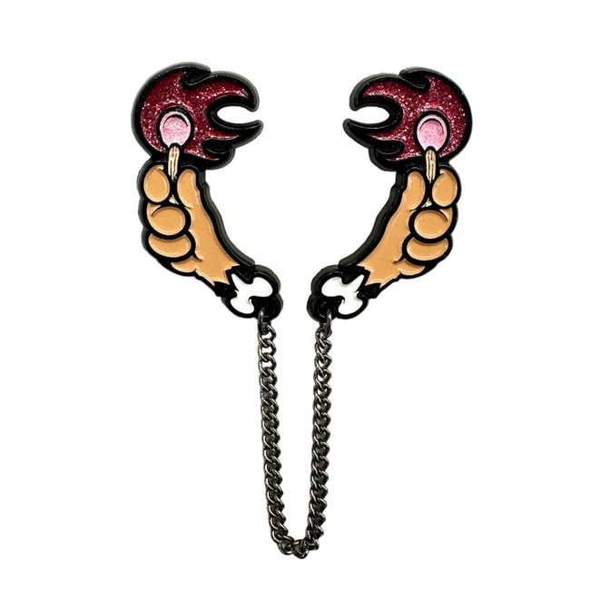 Burnt Bridges Pin - Magenta