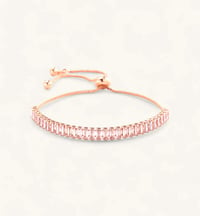 Image 4 of BAGUETTE TENNIS BRACELET GOLD / SILVER / ROSE GOLD