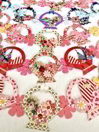 Image 4 of Baskets of Hearts & Birds Swag V