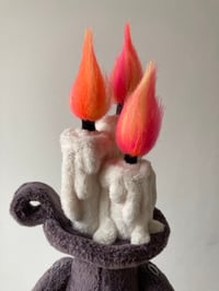 Image 2 of Trio Candle Holder Folk Doll