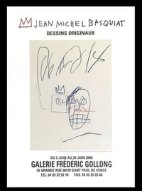 Image 2 of Jean Michel Basquiat, "Exposition à la Galerie Frédéric Gollong"