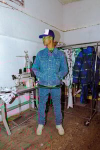 Image 3 of DENIM + DENIM BARB WIRE JACKET ( Pre-Order )