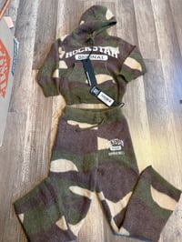 Image 1 of NWT 4T rockstar camo sweater set 