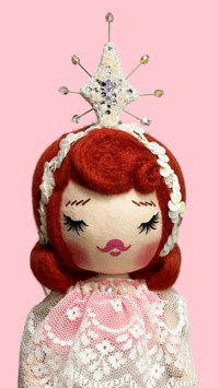 Image 1 of RESERVED FOR ALLISON ART DOLL TREE TOPPER