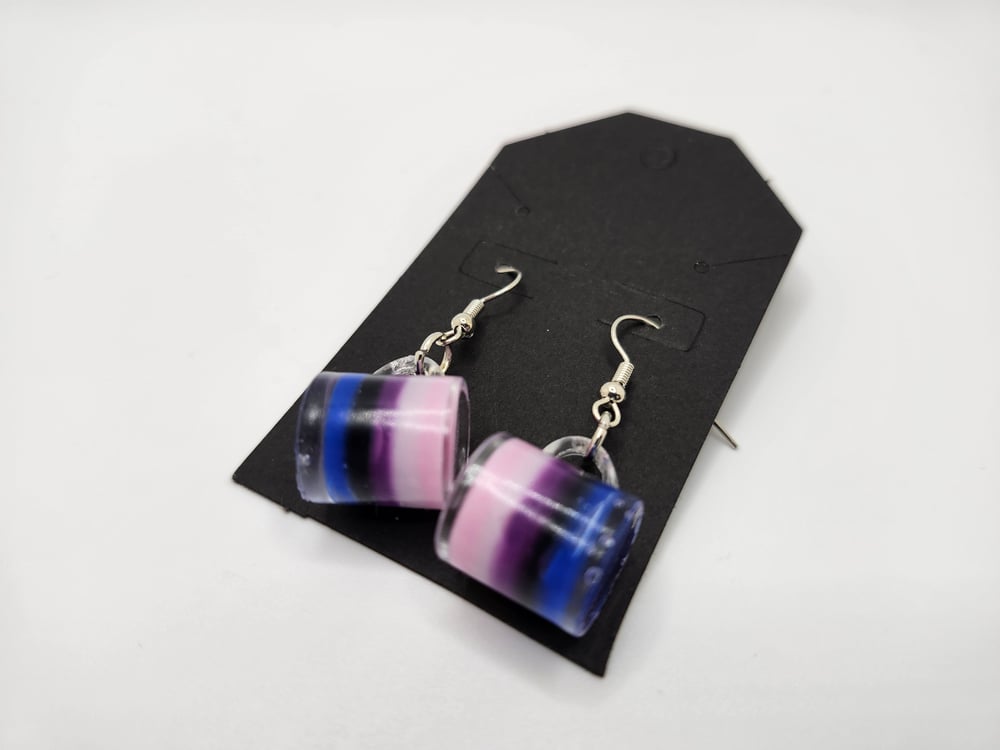 Image of Genderfluid Cup Earrings | Queer Pride Collection 