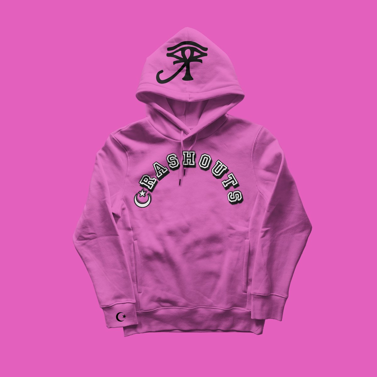 Image of Crashouts hoodie(pink)