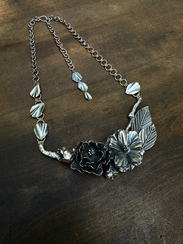 Image of Prunus Kanzan (Sakura) Statement Necklace 