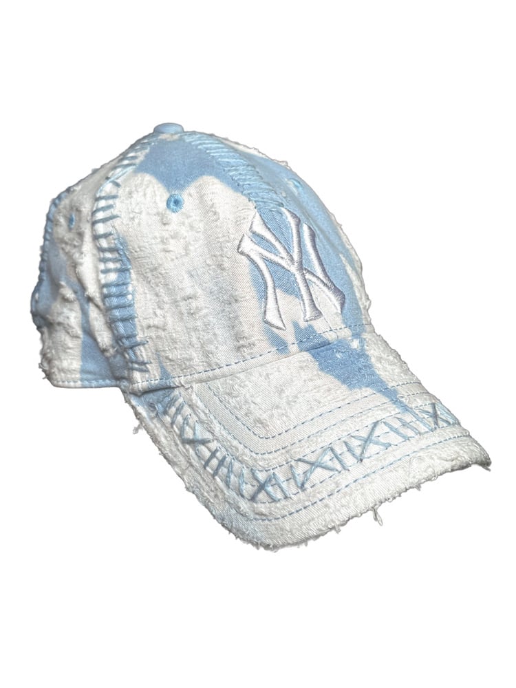Image of THE END IS NEAR X HARTEX LDN X NEW ERA BABY BLUE SPORTY CAP 