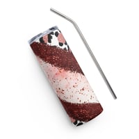 Image 1 of Leopard Glitter tumbler