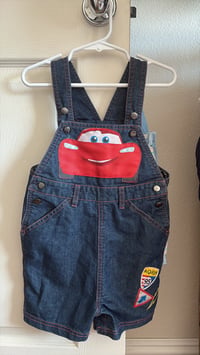 cars denim shortalls 
