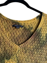 Image 4 of ♻️ UPCYCLED M AE Sweater in Mustard and Muted Ice Dye