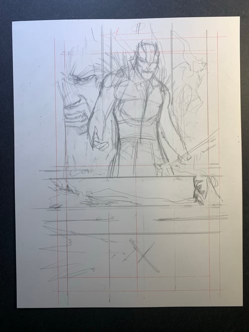 Image of POWER MAN:TIMELESS #1  page11 original art