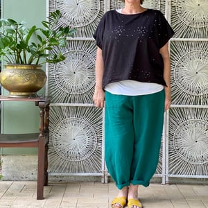 Image of Florence Pants - Green Linen