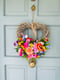 Image of Garden Flowers Heart Wreath
