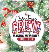 Image 1 of Personalized Christmas Crew Ornament