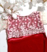 Image 2 of Christmas photoshoot outfit for newborn girl | red