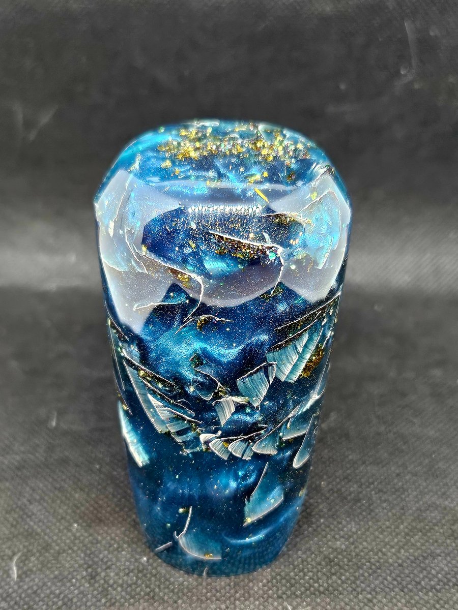 Image of Resin/Aluminum Gold Flake Shift Knob 