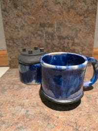 Image 9 of Blue / Purple Mugs with Black Feet