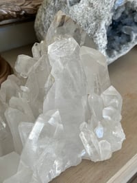 Image 8 of Large Clear Quartz Points Cluster Statement Piece #2132