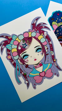 Image 2 of “Decora Pink” and “Decora Blue” print set