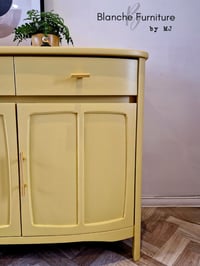 Image 4 of Stunning Curved Sideboard by Nathan in Mustard Yellow