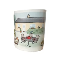 Image 3 of Custom Grandparents' House - Full wrap illustration mug (450 ml / 15 oz)